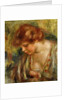 Profile of Andree with Head Bowed; Profil d'Andree Penchee, c.1917 by Pierre Auguste Renoir