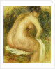 Nude Woman Bathing; Femme Nue Assise, 1910 by Pierre Auguste Renoir