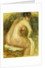Nude Woman Bathing; Femme Nue Assise, 1910 by Pierre Auguste Renoir