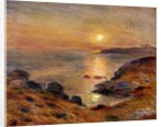 The Setting of the sun at Douarnenez, 1883 by Pierre Auguste Renoir