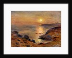 The Setting of the sun at Douarnenez, 1883 by Pierre Auguste Renoir