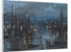 The Port of Le Havre, Night Effect, 1873 by Claude Monet