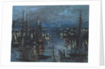 The Port of Le Havre, Night Effect, 1873 by Claude Monet
