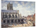 The Church of Saint Jacques in Dieppe in the Morning Sun by Camille Pissarro