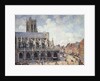 The Church of Saint Jacques in Dieppe in the Morning Sun by Camille Pissarro