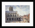The Church of Saint Jacques in Dieppe in the Morning Sun by Camille Pissarro