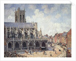 The Church of Saint Jacques in Dieppe in the Morning Sun by Camille Pissarro