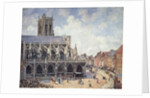 The Church of Saint Jacques in Dieppe in the Morning Sun by Camille Pissarro
