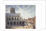 The Church of Saint Jacques in Dieppe in the Morning Sun by Camille Pissarro