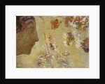 Woman in Profile with Butterfly and Flowers; Femme de Profil avec Papillon et Fleurs, by Odilon Redon