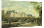 The New Bridge of the City; Le Pont Neuf de la Cite by Albert-Charles Lebourg