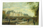 The New Bridge of the City; Le Pont Neuf de la Cite by Albert-Charles Lebourg