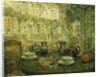 The Stone Table; Le Table de Pierre, 1919 by Henri Eugene Augustin Le Sidaner