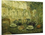 The Stone Table; Le Table de Pierre, 1919 by Henri Eugene Augustin Le Sidaner