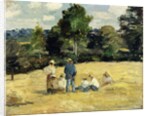 The Harvesters Rest, Montfoucault; Le Repos des Moissoneurs, Monfoucault, 1875 by Camille Pissarro