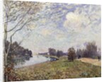 The Thames at Hampton Court, East Molesey; La Tamise a Hampton Court, East Molesy, 1874 by Alfred Sisley