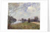 The Thames at Hampton Court, East Molesey; La Tamise a Hampton Court, East Molesy, 1874 by Alfred Sisley