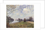 The Thames at Hampton Court, East Molesey; La Tamise a Hampton Court, East Molesy, 1874 by Alfred Sisley