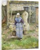 Mother Presle, Montfoucault; La Mere Presle, Montfoucault, 1874 by Camille Pissarro