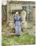 Mother Presle, Montfoucault; La Mere Presle, Montfoucault, 1874 by Camille Pissarro