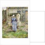 Mother Presle, Montfoucault; La Mere Presle, Montfoucault, 1874 by Camille Pissarro