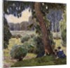 Relaxing in the Au; Rast in der Au by Carl Moll