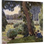 Relaxing in the Au; Rast in der Au by Carl Moll