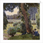 Relaxing in the Au; Rast in der Au by Carl Moll
