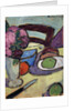 Still life with Chair and Bouquet; Stilleben mit Stuhl und Blumenstrasse, 1906 by Alexej von Jawlensky