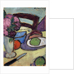 Still life with Chair and Bouquet; Stilleben mit Stuhl und Blumenstrasse, 1906 by Alexej von Jawlensky