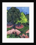 Landscape with Chestnut Tree; Landschaft mit Kastanienbaum, 1913 by Ernst Ludwig Kirchner