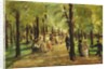 Walkers in the Tiergarten; Spazierganger im Tiergarten, 1918 by Max Liebermann
