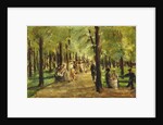 Walkers in the Tiergarten; Spazierganger im Tiergarten, 1918 by Max Liebermann