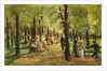 Walkers in the Tiergarten; Spazierganger im Tiergarten, 1918 by Max Liebermann