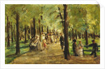 Walkers in the Tiergarten; Spazierganger im Tiergarten, 1918 by Max Liebermann