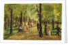 Walkers in the Tiergarten; Spazierganger im Tiergarten, 1918 by Max Liebermann