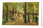 Walkers in the Tiergarten; Spazierganger im Tiergarten, 1918 by Max Liebermann