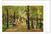 Walkers in the Tiergarten; Spazierganger im Tiergarten, 1918 by Max Liebermann