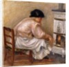 Woman at the Corner of the Stove; Femme au Coin du Poele, 1912 by Pierre Auguste Renoir