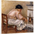 Woman at the Corner of the Stove; Femme au Coin du Poele, 1912 by Pierre Auguste Renoir