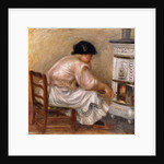 Woman at the Corner of the Stove; Femme au Coin du Poele, 1912 by Pierre Auguste Renoir