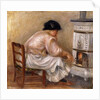 Woman at the Corner of the Stove; Femme au Coin du Poele, 1912 by Pierre Auguste Renoir