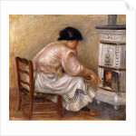 Woman at the Corner of the Stove; Femme au Coin du Poele, 1912 by Pierre Auguste Renoir