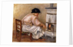 Woman at the Corner of the Stove; Femme au Coin du Poele, 1912 by Pierre Auguste Renoir