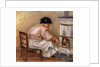 Woman at the Corner of the Stove; Femme au Coin du Poele, 1912 by Pierre Auguste Renoir
