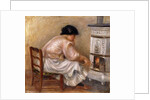 Woman at the Corner of the Stove; Femme au Coin du Poele, 1912 by Pierre Auguste Renoir