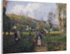 Peasant and Child Returning from the Fields, Pontoise; Paysanne et Enfant Revenant des Champs, Pontoise, 1882 by Camille Pissarro