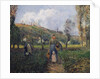 Peasant and Child Returning from the Fields, Pontoise; Paysanne et Enfant Revenant des Champs, Pontoise, 1882 by Camille Pissarro