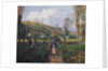 Peasant and Child Returning from the Fields, Pontoise; Paysanne et Enfant Revenant des Champs, Pontoise, 1882 by Camille Pissarro