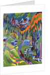 Sertig Path in Summer; Sertigweg im Sommer, 1923 by Ernst Ludwig Kirchner